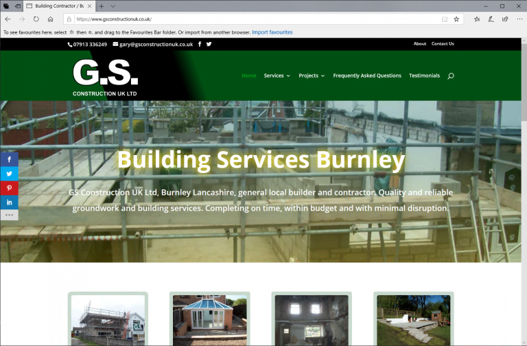 GS Construction UK Ltd Burnley